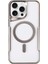 iPhone 14 Pro Max Kılıf Boyi Magsafe Silikon Kapak - Gümüş 1