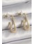 Pirinç Gold Renk Zirkon Taşlı Çengelli İğne Model Kadın Küpe - TJ-BKP9937 2