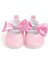 Pembe Taş Detaylı Büyük Fiyonklu Bebek Babet Ayakkabı 16 Numara 4