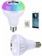 Kumandalı Rgb LED Işık Bluetooth Hoparlör Ses Lambası Renkli Ampul 3