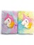 - Kabartmalı Unicorn Tasarımlı Peluş Hatıra Defteri 1