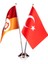 Galatasaray 5 Yıldızlı Çiftli Masa Bayrağı U251480 2