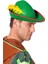 Yeşil Renk Robin Hood Şapkası Sarı Tüylü 1
