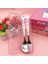 Sanrio Kawaii Kaşık Çatal Anime Hello Kitty Benim Melodi Paslanmaz Çelik Çatal Bıçak Kaşık 1set 2li 5