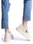 Prag Premium Bağcıklı Ortopedik Kadın Sneaker - Krem 9