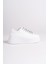 Softflex Bağcıklı Taşlı Ortopedik Kadın Sneaker - Beyaz 6