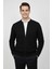 Erkek Hakim Yaka Astarlı Triko Fermuarlı Mont BGL-ST04832 1