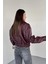 Premium Zr Oversiz Bomber Belden Lastikli Deri Ceket Bordo 3