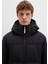 Su Itici Kapüşonlu Siyah Şişme Mont 0110675-71379 10