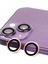 iPhone 13 Raze Metal Kamera Lens - Pembe 1
