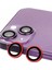 iPhone 13 Mini Raze Metal Kamera Lens - Kırmızı 1