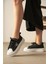 Star Rahat Ergonomik Premium Kadın Sneaker Siyah Beyaz 6