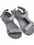 Sandals Rahat Taban Cırtlı Günlük Kadın Spor Gri Sandalet 4