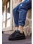 Bull Bağcıklı Tarz Erkek Rahat Siyah Sneaker 5