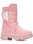 Lady İçi Termal Kaydırmaz Taban Cırtlı Kız Çocuk Kar Botu Pembe 9