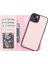 Buğz Apple iPhone 13 Uyumlu Deri Cüzdanlı Kılıf Nu2 Pembe 5