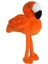 Buğz Uyku Arkadaşı Flamingo Peluş Turuncu 58 cm 2