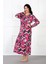 Büyük Beden Anne Gecelik Fuşya 2