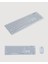 Beyaz Kablosuz Klavye Fare Seti Kablosuz Fare USB Alıcı PC Uyumlu 4