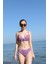 Kadın Içi Boş Fiyonklu Kaplı Lila Alt Üst Bikini Takım 2
