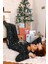 Merry Christmas Polar Kadın Pijama Takımı Siyah 4