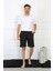 Erkek Pamuk Siyah Şort 1