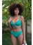 Kadın Destekli Fiyonklu Alt Üst Yeşil Bikini Takım 2