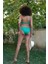 Kadın Destekli Fiyonklu Alt Üst Yeşil Bikini Takım 4