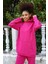 Kadın Pamuk Kapşonlu Cepli 3 Iplik Fuşya Eşofman Takım 3
