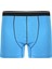 Erkek Pamuk Likralı Boxer Mavi 2