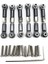 12 Adet Ayarlanabilir Metal Bağlantı Çekme Çubuğu Ön /arka Servo Bağlantısı Wltoys 6pcs Gri ve 6pcs Mavi (Yurt Dışından) 2