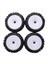 4 x 17MM Hub Tekerlek Jant ve 1/8 Off-Road Için Derin Diş Lastiği Rc Araba Buggy Redcat Takımı Losi Vrx Hpı Kyosho Hsp Hobao Carson (Yurt Dışından) 2
