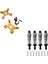 4pcs Metal Şok Emici Damper ile Ön ve Arka Şok Kulesi Seti 144001 1/14 4WD Rc Araba (Yurt Dışından) 2