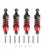 4pcs Alüminyum Alaşım Şok Emiciler Damper Damper Tamiya Tt-01 TT01 Tt-02 TT02 1/10 Rc Araba Yükseltme Parçaları Kırmızı (Yurt Dışından) 1