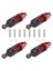 4pcs Alüminyum Alaşım Şok Emiciler Damper Damper Tamiya Tt-01 TT01 Tt-02 TT02 1/10 Rc Araba Yükseltme Parçaları Kırmızı (Yurt Dışından) 2