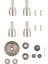 Hbx Için 5 Pcs 16889 16889A 16890 16890A Rc Araç Parçaları 4pcs Metal Diferansiyel Kupa ve 1 Pcs Diferansiyel Sürüş Dişlileri (Yurt Dışından) 1