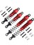 Metal Yağ Dolu Ön ve Arka Şok Emici 1/12 Wltoys 12428 12423 Rc Araba Paletli Yükseltme Bölümü Kırmızı (Yurt Dışından) 5