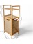 Bambu Eco-Lıte Basıc Kirli Sepetli 2 Raflı Banyo Düzenleyici Çamaşır Sepeti DB-0031 6