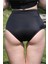 Kadın Yüksek Bel Tek Alt Bikini Siyah 3