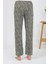 Kadın Penye Desenli Tek Alt Pijama Haki 5