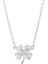 999 Ayar Gümüş Şanslı Dört Yapraklı Yonca Kolye, Köprücük Kemiği Zinciri, Zirkonyum Çiçek Kolye Ucu (Yurt Dışından) 1