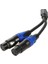 1 Erkek Ila 2 Dişi Xlr Y Ayırıcı Mikroff Kablosu 3pin Xlr Erkek Ila Çift Xlr Dişi Y-Stritör Dengeli Mikrofon Kabloları (1pc) (Yurt Dışından) 5