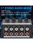 4 Kanal Stereo Ses Mikseri Desteği Rca Giriş ve Çıkış Mini Pasif Stereo Karıştırıcı Ayrı Ses Kontrolleri (Yurt Dışından) 4