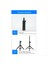 Taşınabilir Mikrofon Stand Masaüstü 1/4 Tripod Tablo Stand Ayarlanabilir Mikrofon Stand Mic Clip Tutucu Braketi (Yurt Dışından) 5