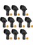10 Pcs Mikrofon Klipsli Tutucu 10 Pcs Somun Adaptörü Performans Gösteri Podcasting Kayıt Adaptörü (Yurt Dışından) 1