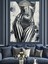 Siyah Beyaz Çizgilerle Kadın Vücudu Dekoratif Kanvas - Mdf Ahşap Tablo 3