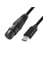 2x USB C Ila Xlr Dişi Kablosu USB C Mikrofon Kablo Tip C Erkek - Xlr Dişi Mikrofon Bağlantı Stüdyosu Ses Kablosu (2m/6 6ft) (Yurt Dışından) 3