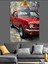 Kırmızı Klasik Araba Antik Dekoratif Kanvas - Mdf Ahşap Tablo 5