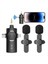 Röportajlar Için 3 In1 Kablosuz Lavalier Mikrofon Iphone/ipad/android/akıllı Telefon/kamera/bilgisayar Için Video Podcast Için (Yurt Dışından) 1