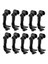 12 Pcs Mikrofon Klip Klip Klip Şok Geçirmez Mikrofon Klip Mikrofon Stand Şok Geçirmez Müzik Enstrüman Aksesuarları (Yurt Dışından) 1